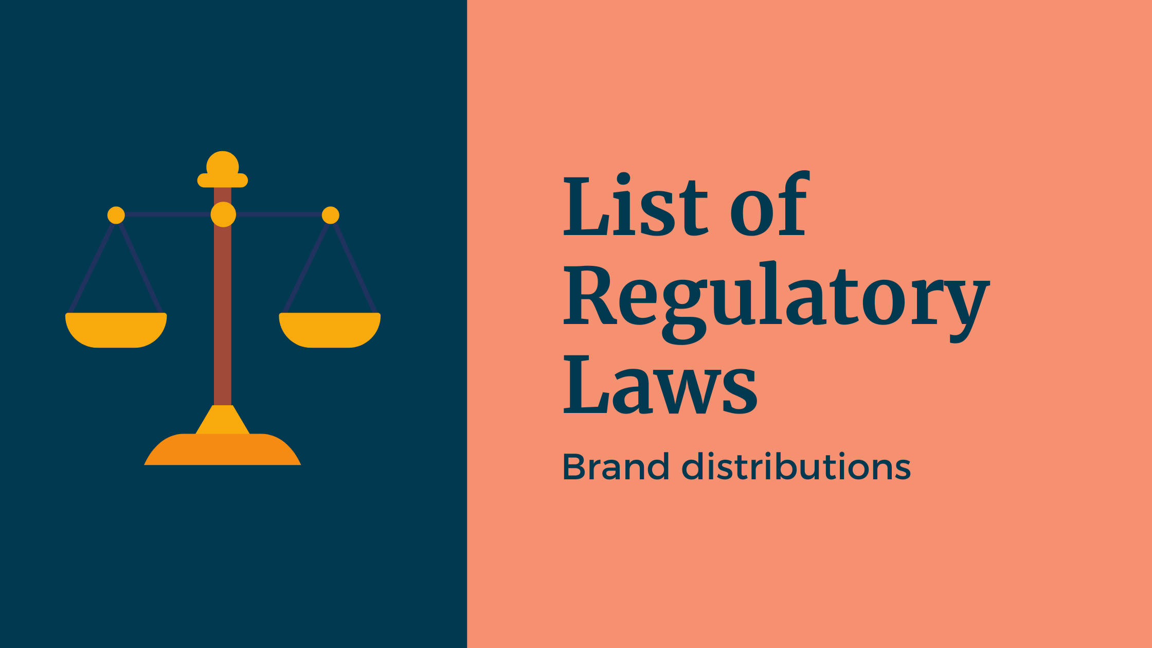 List of Regulatory Laws